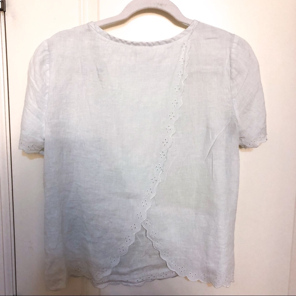 J.Crew white blouse size 4